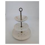 Three-Tier Serving Stand - Salzburg Starburst 22Kt Gold Decoration