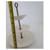 Three-Tier Serving Stand - Salzburg Starburst 22Kt Gold Decoration