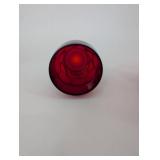 Red Glass Tumblers - Faceted Ruby (Lot of 10)