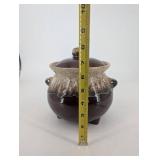 Ceramic Cookie Jar - Brown Stoneware