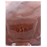 Ceramic Cookie Jar - Brown Stoneware