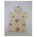 Square Plates - Royal Staffordshire Biarritz (Lot of 4)