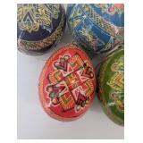 Decorative Hanging Eggs Hand Painted (Lot of 6)