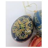 Decorative Hanging Eggs Hand Painted (Lot of 6)