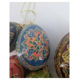 Decorative Hanging Eggs Hand Painted (Lot of 6)