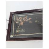 Serving Tray Set - Decorative Hand-Painted Floral Trays (Lot of 2)