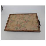 Serving Tray Set - Decorative Hand-Painted Floral Trays (Lot of 2)