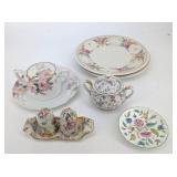 Bone China Tableware Mixed Lot - Minton Haddon Hall Floral Pieces
