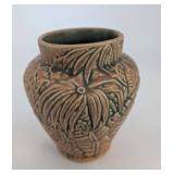 Weller Ware Leaf Pattern art vase 1920s