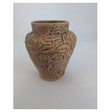 Weller Ware Leaf Pattern art vase 1920s