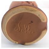 Vintage Weller oak leaf vase 1930s