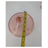 Pink depression Glass Covered Dishes