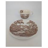 Bone China Teacup and Saucer - Alfred Meakin Tonquin
