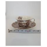 Bone China Teacup and Saucer - Alfred Meakin Tonquin