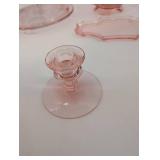 Pink Depression Glass Serving Pieces (Lot of 8)