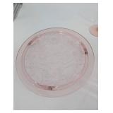 Pink Depression Glass Serving Pieces (Lot of 8)