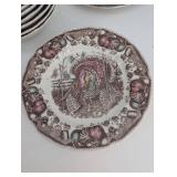 Johnson Bros Autumn Monarch Plates & Bowls (Lot of 12)