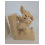vintage Dog Bookends - Painted Pair (Lot of 2)