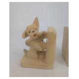 vintage Dog Bookends - Painted Pair (Lot of 2)