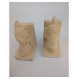 vintage Dog Bookends - Painted Pair (Lot of 2)