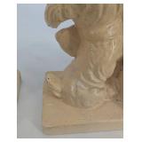 vintage Dog Bookends - Painted Pair (Lot of 2)