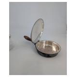 Vanity Items Mixed Lot: Silverplate Covered Dish & Cut Glass Jar