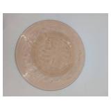 Amber Etched Glass Plates (Lot of 5)