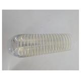 Vintage gold stripe mid century glass tumblers