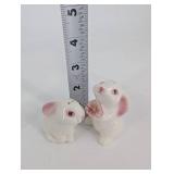 Salt and Pepper Shakers Mixed Lot - Frosted Glass & Ceramic Mice