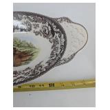 Serving Bowl Set - Spode Woodland Rabbit Oval With Salad Servers (3-Piece)