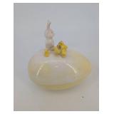 vintage Ceramic Easter Bunny & Chick Egg Holders (Lot of 3)