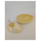 vintage Ceramic Easter Bunny & Chick Egg Holders (Lot of 3)