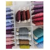 Embroidery Floss Assortment in Plastic Organizer Tray