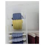 Embroidery Floss Assortment in Plastic Organizer Tray
