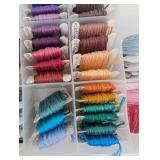 Embroidery Floss Assortment in Plastic Organizer Tray