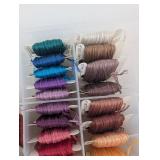 Embroidery Floss Assortment in Plastic Organizer Tray