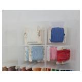 Embroidery Floss Assortment in Plastic Organizer Tray