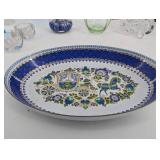 Glass Miniatures & Decorative Tray Mixed Lot