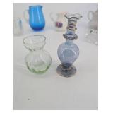 Glass Miniatures & Decorative Tray Mixed Lot