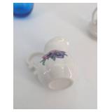 Glass Miniatures & Decorative Tray Mixed Lot