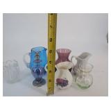 Glass Miniatures & Decorative Tray Mixed Lot