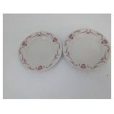 China Plates - Charleries Mayer China 860 Pink Ribbon Mixed Lot
