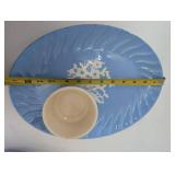 Camark Pottery Blue Floral Serveware (Lot of 5)