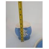 Camark Pottery Blue Floral Serveware (Lot of 5)