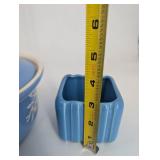 Camark Pottery Blue Floral Serveware (Lot of 5)