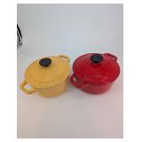 Enameled Cast Iron Dutch Oven Set - Martha Stewart (Lot of 2)
