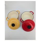 Enameled Cast Iron Dutch Oven Set - Martha Stewart (Lot of 2)