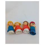 Vintage Fisher-Price Little People Figure Set (Lot of 9)