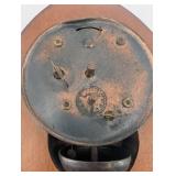 Vintage Wooden Mantel Clock - Carved Floral Case