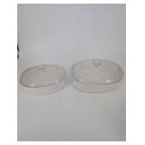 Ceramic Bakeware Set - Oval Casserole Dishes & Ramekins (Lot of 6)
